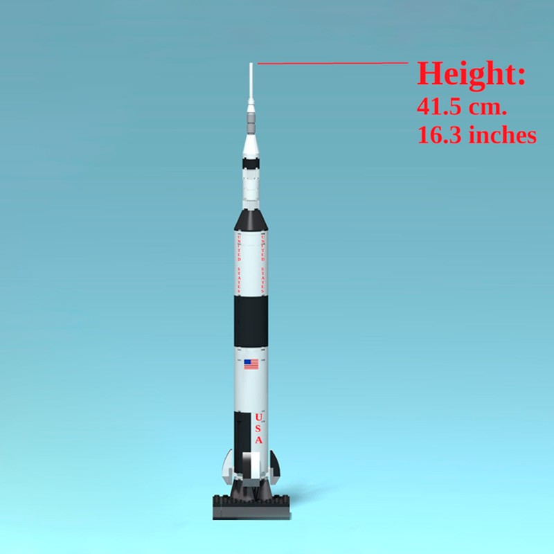 Mini Rocket Kit Saturn V LEGO® MOC