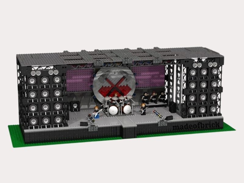 Diferentes sets de LEGO para fans de conciertos y festivales